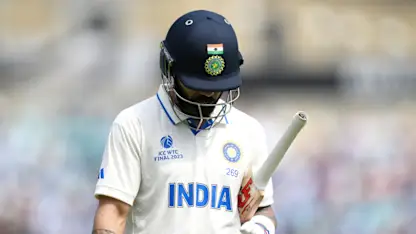 Logo of Wicket! Boland deceives Kohli for crucial wicket | WTC23 Final
