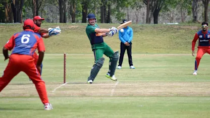 Logo of Saudi Arabia made it two wins out of two as they made up for lost time after a delayed start to beat Bahrain by six wickets at Royals