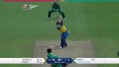 WICKET: Kusal Mendis is dismissed by Hassan Ali for 27