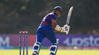 Logo of Gulshan Jha fires Nepal with unbeaten fifty | CWC23 Qualifier