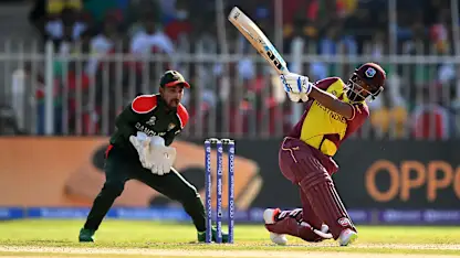 Logo of Pooran goes berserk in the death