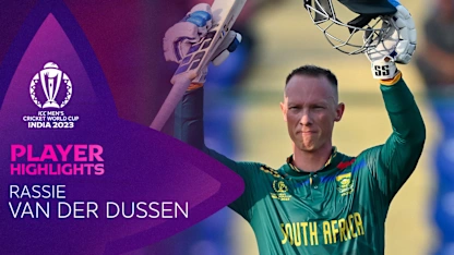Logo of Rassie van der Dussen powers South Africa with ton against Sri Lanka | CWC23