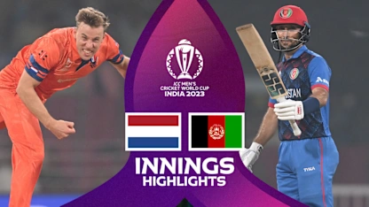 Logo of Batters guide Afghanistan to yet another win | Innings Highlights | CWC23