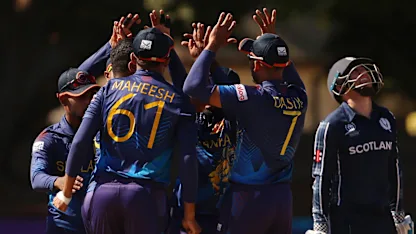 Logo of Sri Lanka surge as Scotland and Oman surprise - Group B review | CWC23 Qualifier
