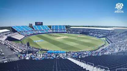 Logo of Sanjana Ganesan gives a walkthrough of the Premium Club Lounge at Nassau County International Cricket Stadium | T20 World Cup 2024