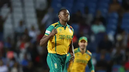 Logo of Rabada hits the timber twice in double-wicket over | T20WC 2024