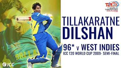Logo of Dilshan smashes 96* off 57 against West Indies | T20WC 2009 semi-final