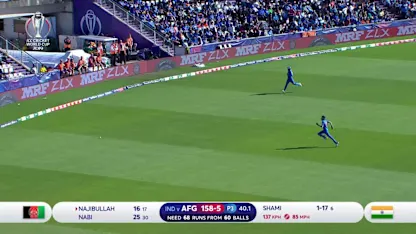 CWC19: IND v AFG - Afghanistan's run chase, highlights
