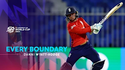 Logo of Every Danni Wyatt-Hodge boundary | WT20WC 2024