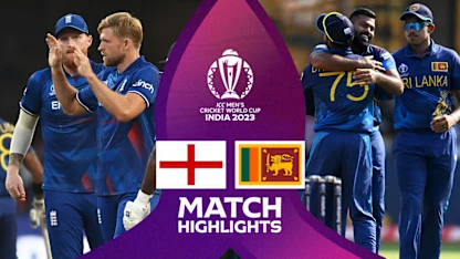 Logo of Sri Lanka thump England to keep World Cup hopes alive | Match Highlights | CWC23