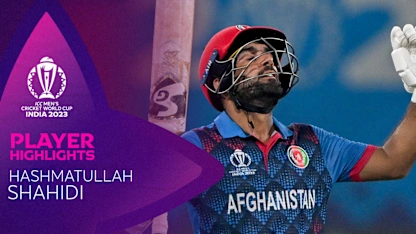 Logo of Shahidi's unbeaten fifty leads Afghanistan to third win | CWC23