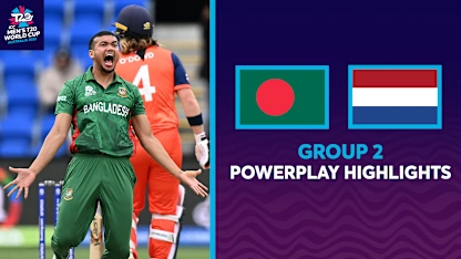 Spectacular start for Bangladesh with four Netherlands wickets | Powerplay Highlights | T20WC 2022