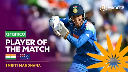Mandhana's magnificent ton in India win | Aramco POTM Highlights | CWC25