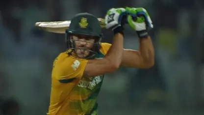 Faf du Plessis Innings for South Africa V Sri Lanka Video ICC WT20 2016