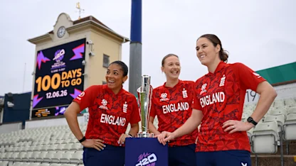 England stars help celebrate 100 days until Women's T20WC