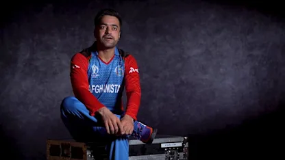 Logo of CWC 19: Rashid Khan feature