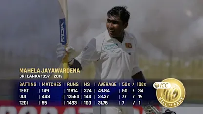 ICC Hall of Fame | Mahela Jayawardena: 'The silkiness, the smoothness of his batting'