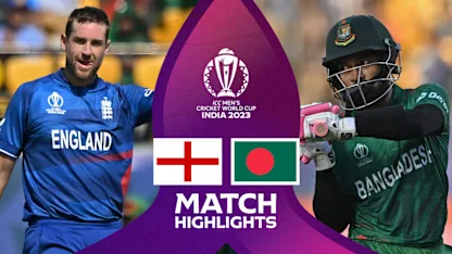 Logo of Clinical England find form with Bangladesh victory | Match Highlights | CWC23