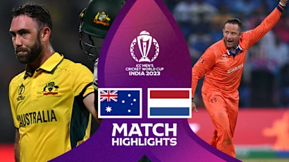 Logo of Australia shatter records in massive win over Netherlands | Match Highlights | CWC23