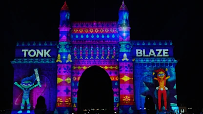Gateway of India in Mumbai lights up to celebrate Diwali and the greatest cricket World Cup
