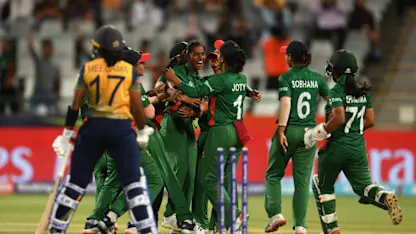 Logo of Teenage sensation Marufa Akter snares two in two | Women's T20WC 2023