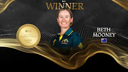 Logo of ICC Women's Player of the Month for January 2025 announced