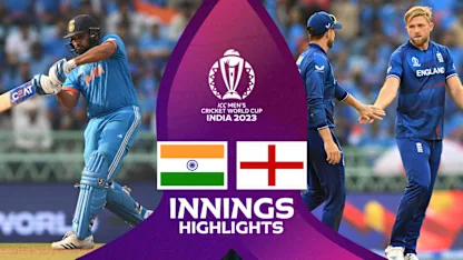 Logo of Improved England bowl out India for 229 | Innings Highlights | CWC23
