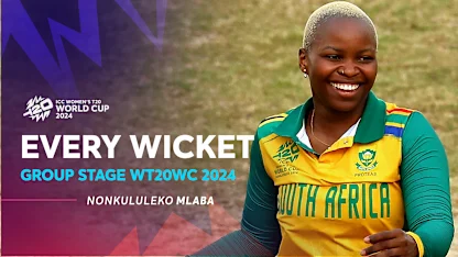 Logo of Every Nonkululeko Mlaba wicket so far | WT20WC 2024