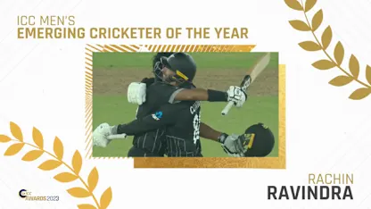 Logo of Rachin Ravindra - ICC Men's Emerging Cricketer of the Year | ICC Awards 2023