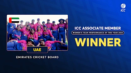 ICC Associate Member Women’s Team Performance of the Year - UAE | ICC Development Awards 2025