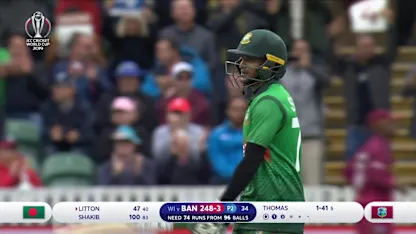 CWC19: WI v BAN - Bangladesh Innings highlights