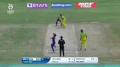 Logo of Nangeyalia Kharote strikes | AFG v AUS | ICC U19 Men's CWC 2022