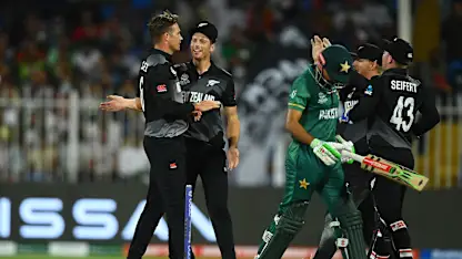 Logo of Southee claims 100th T20I wicket