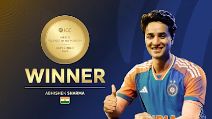 ICC Men’s Player of the Month for September 2025 revealed