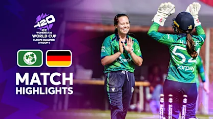 Ireland v Germany | Match Highlights | Europe Qualifier Div 1 | ICC Women's T20 World Cup