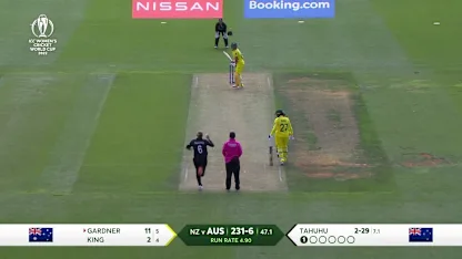 Logo of Big-hitting Ashleigh Gardner with three huge sixes