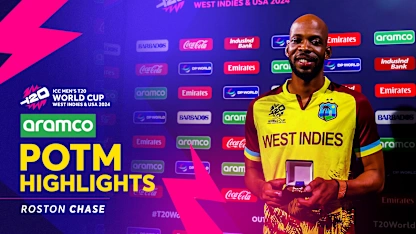 Logo of A career-best effort from Roston Chase leads West Indies on the field | POTM Highlights | T20WC 2024






