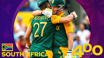 Logo of 400 Club: South Africa post massive total in Canberra | ICC Men's CWC