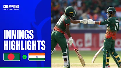 Logo of Tawhid's ton helps Bangladesh bounce back | Innings Highlights | Champions Trophy 2025