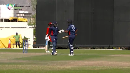 WCL- Div 3 - USA's Aaron Jones makes a half-century against Kenya