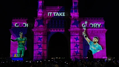 Gateway of India in Mumbai lights up to celebrate Diwali and the greatest cricket World Cup