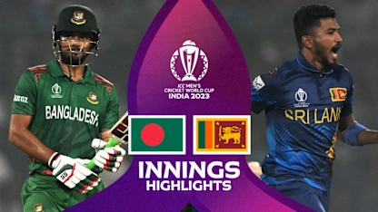 Logo of Bangladesh survived a late collapse to complete run-chase | CWC23