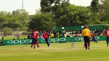 Mandeep Singh bowled by Fred Klaassen