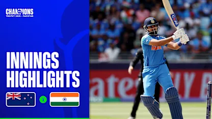 Logo of New Zealand restrict India to 249 | Innings Highlights | Champions Trophy 2025