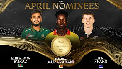 Logo of ICC Men’s Player of the Month nominees for April 2025 revealed