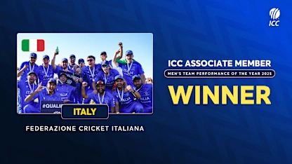 ICC Associate Member Men’s Team Performance of the Year - Italy | ICC Development Awards 2025