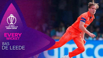 Logo of Every Bas de Leede wicket | CWC23