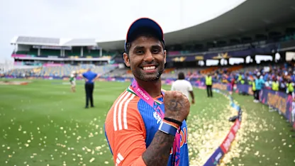 Logo of Relief for Suryakumar Yadav after thrilling India triumph | T20WC 2024 Final
