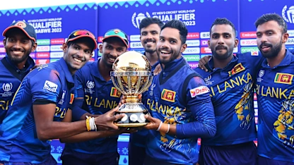 Logo of Behind the scenes as Sri Lanka celebrate final triumph and World Cup qualification | CWC23 Qualifier