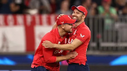 Logo of Liam Livingstone takes a stunner in the deep to dismiss Hazratullah Zazai | T20WC 2022